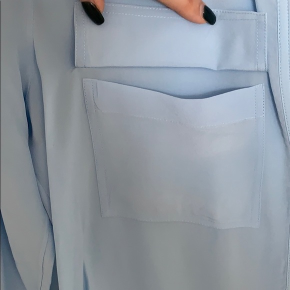 Banana Republic Blue Silk Blouse - Picture 4 of 5